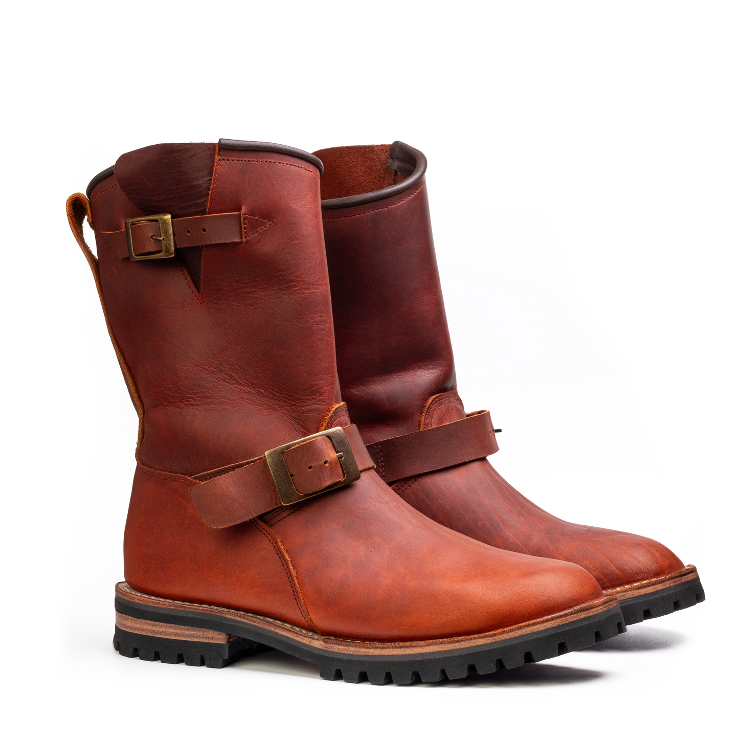 Botas de ingeniero marrones