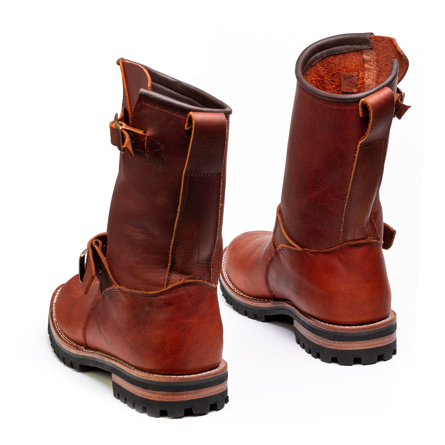 Botas de ingeniero marrones