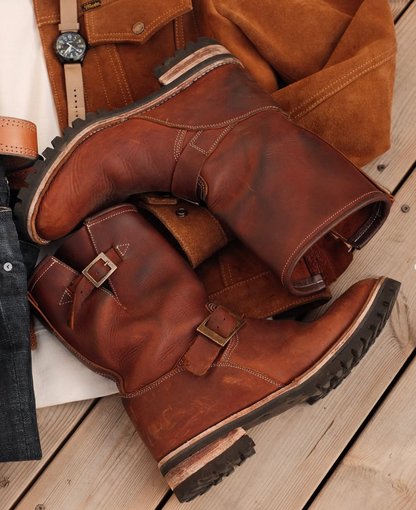 Botas de ingeniero marrones