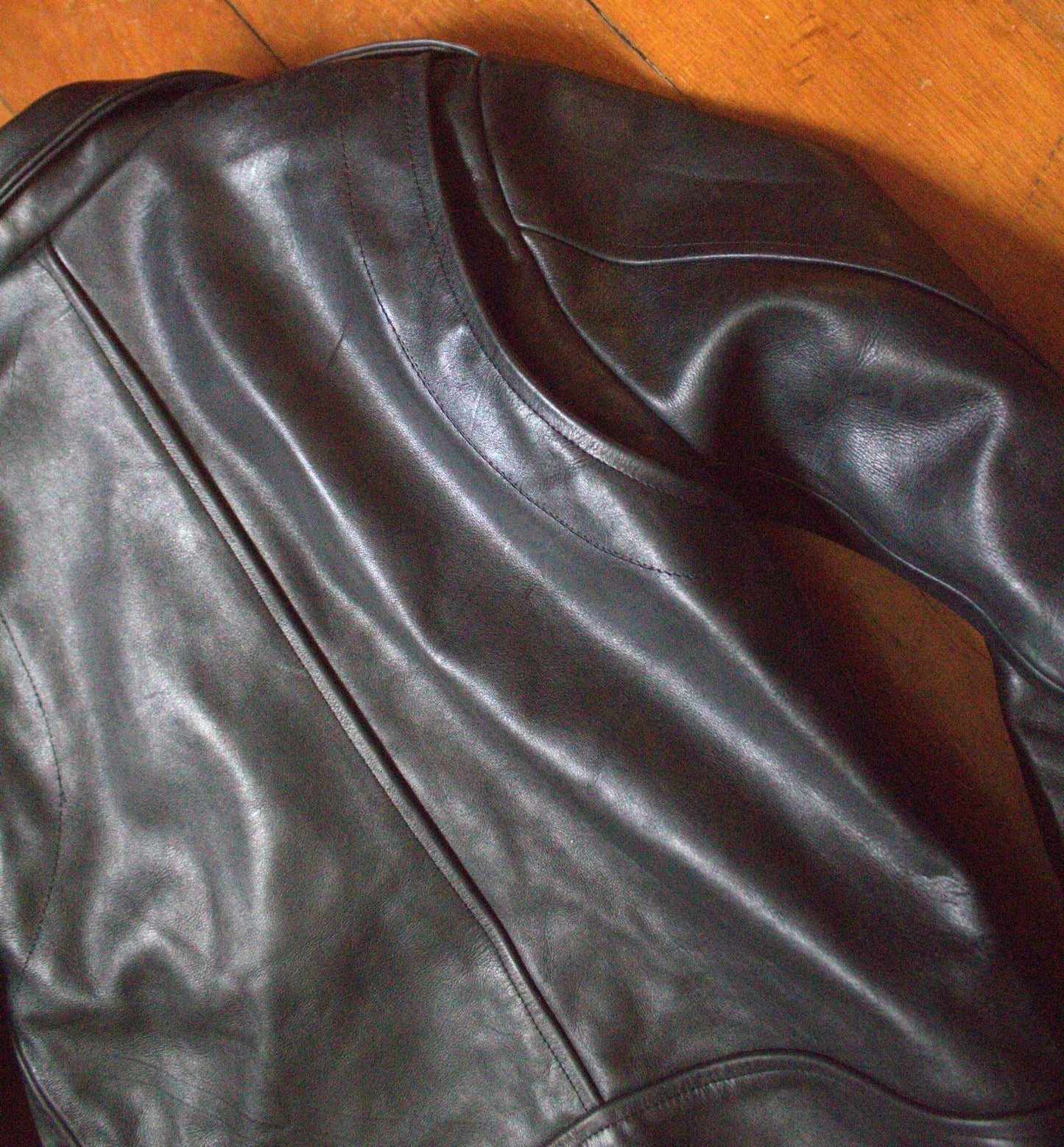 D Pocket Leather Jacket