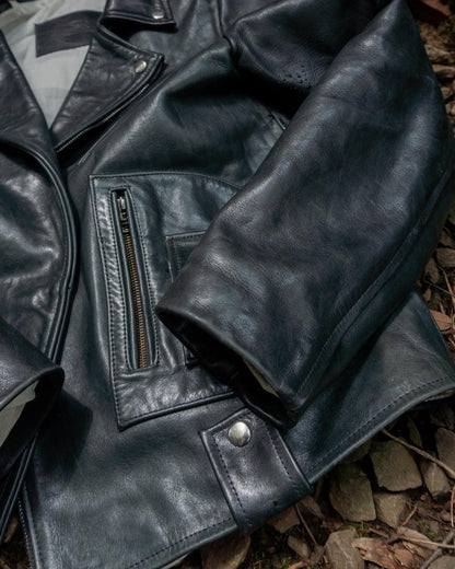 D Pocket Leather Jacket