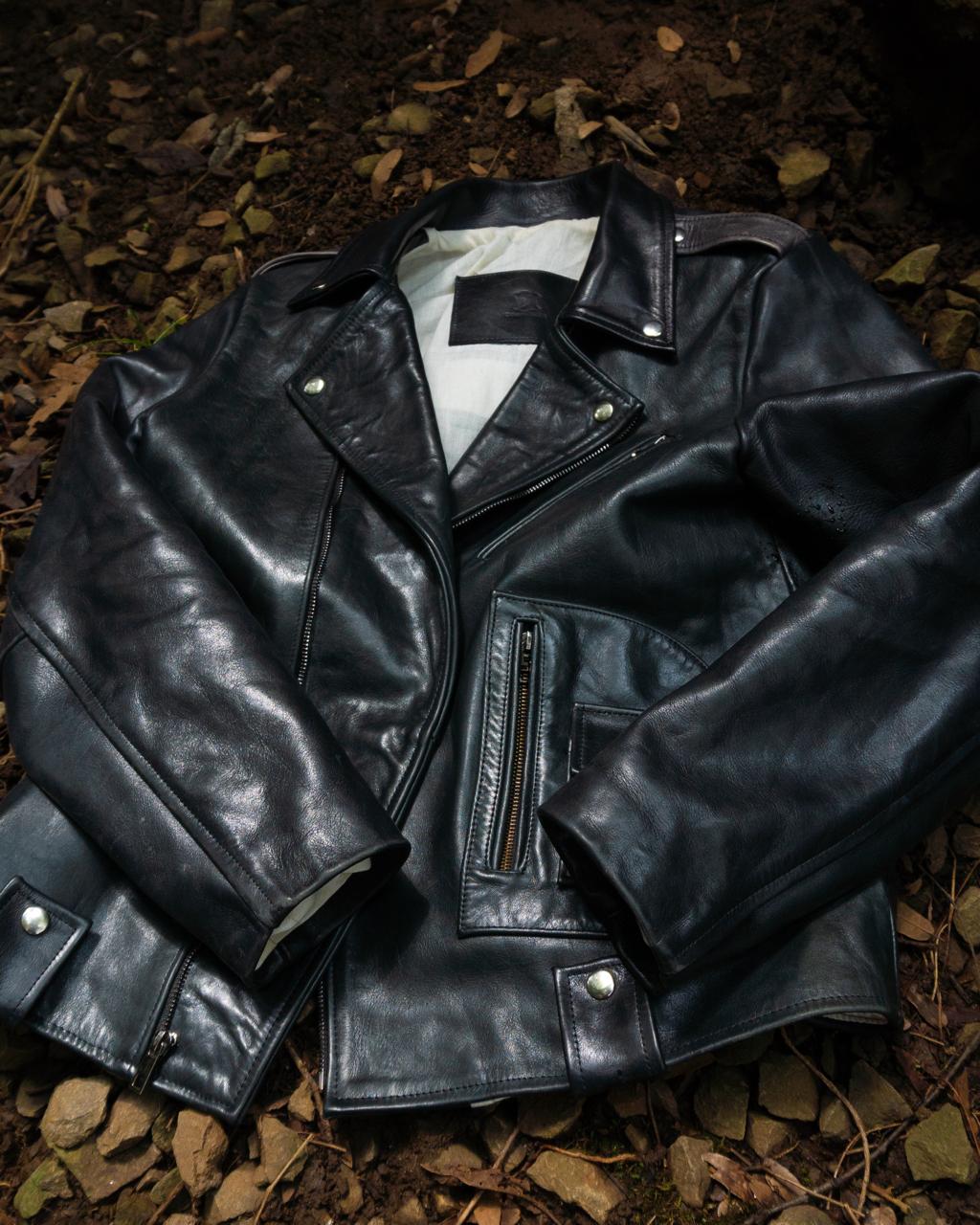 D Pocket Leather Jacket