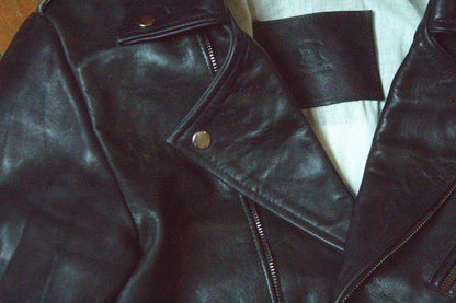 D Pocket Leather Jacket